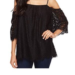 Vince camuto Lace off shoulders spaghetti stripes